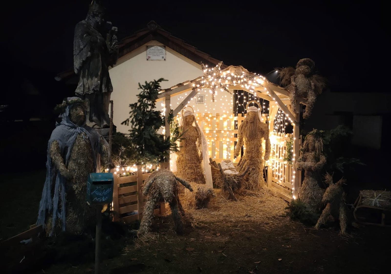 Hotový Slaměný betlém
