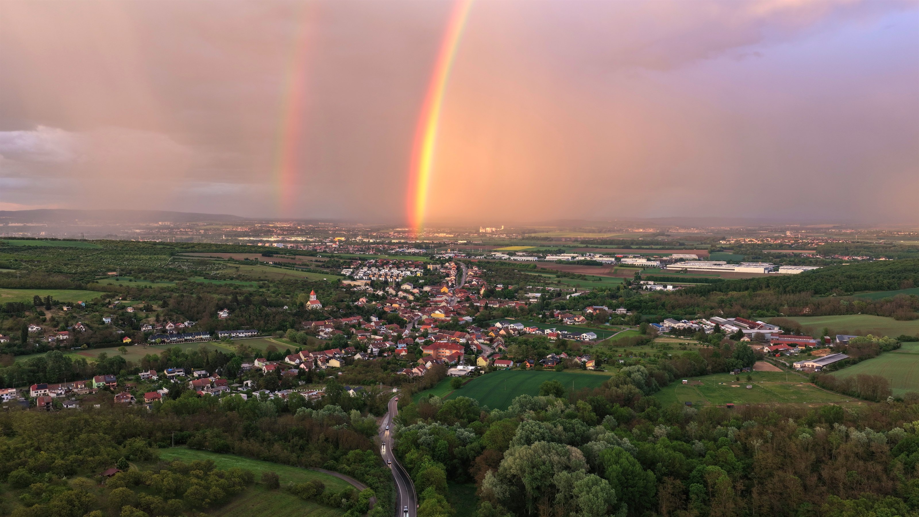 Želešice po dešti, květen 2026